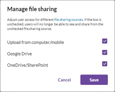 Google Drive File Sharing App Integration with BT Cloud Work