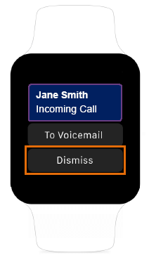 Dismiss/ignore calls